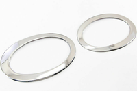 Set Edelstahl Nebelscheinwerfer Ringe Chrom FüR Nissan Qashqai & +2 Facelift