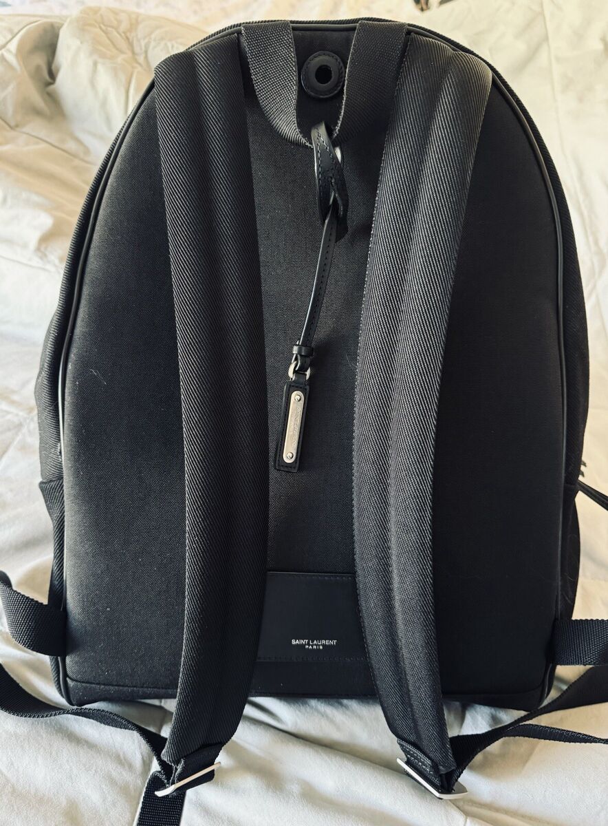 SAINT LAURENT EMBROIDERED CITY BACKPACK IN CANVAS | eBay SAINT LAURENT EMBROIDERED CITY BACKPACK IN CANVAS | eBay
