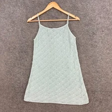 Ghanda Womens Dress Size XS Extra Small Green Knit Mini Sleeveless Stretch 47103