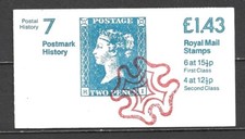 HISTORIA POSTAL FN6B 1982-83 1,43 £. No 7 - POSTMARK HISTORY