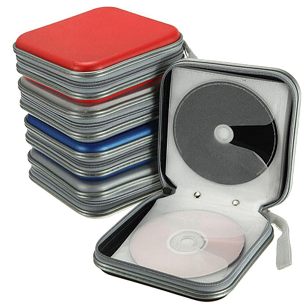 CD Case Organizer Disc Wallet Storage 40pcs-Capacity DVD Bag Holder Album Box