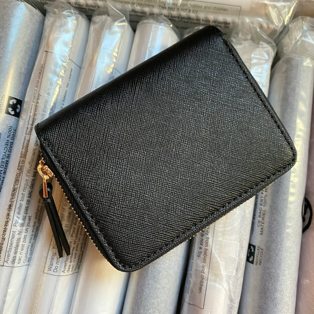 New Tory Burch Emerson Mini Saffiano Leather Wallet Black New Tory Burch Emerson Mini Saffiano Leather Wallet Black