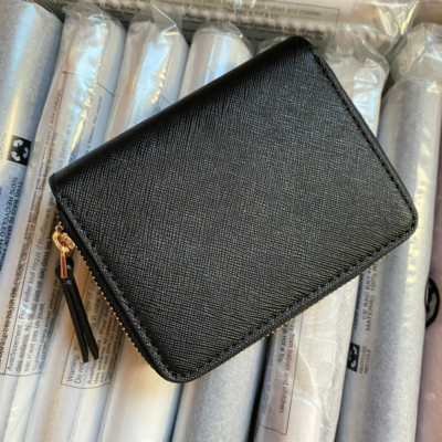 Tory Burch Emerson Mini Saffiano Leather Wallet Black 147606, $175