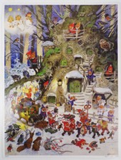 Fritz Baumgarten Adventskalender Korsch Verlag Glitzer 