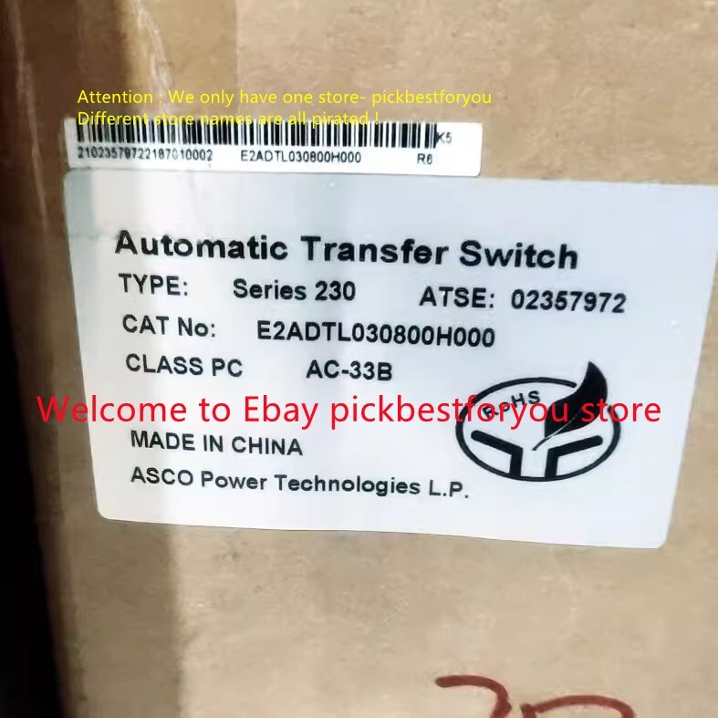 1PCS NEW Series230 E2ADTL030800H000 3P 800A (by DHL or Fedex