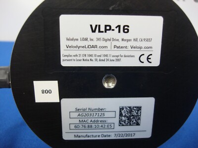 VELODYNE VLP-16 LiDAR SENSOR PUCK | eBay