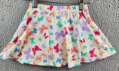 Epic Threads Scooter Skirt Little Girls 5 Bright White Multi Elastic Waist~