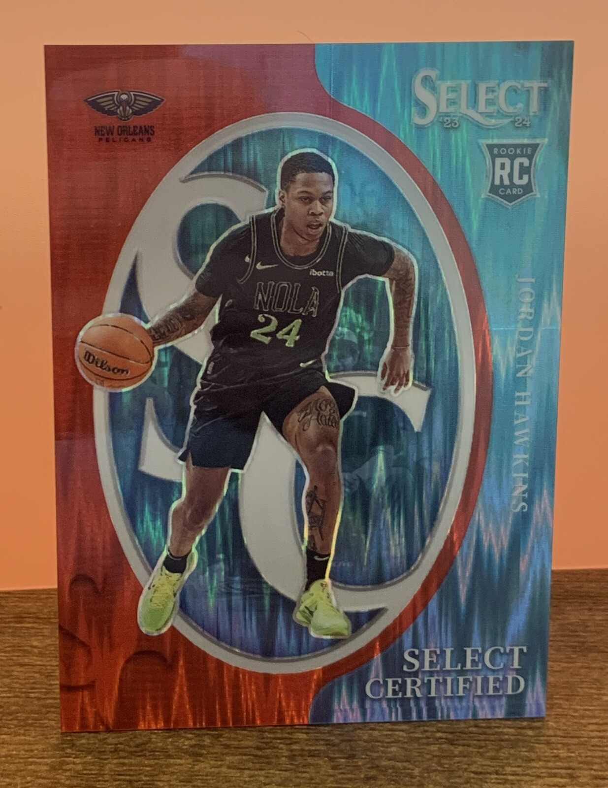 🔥 2023-24 Panini Select Certified Red Flash Prizm #17 Jordan Hawkins 19/99 🔥