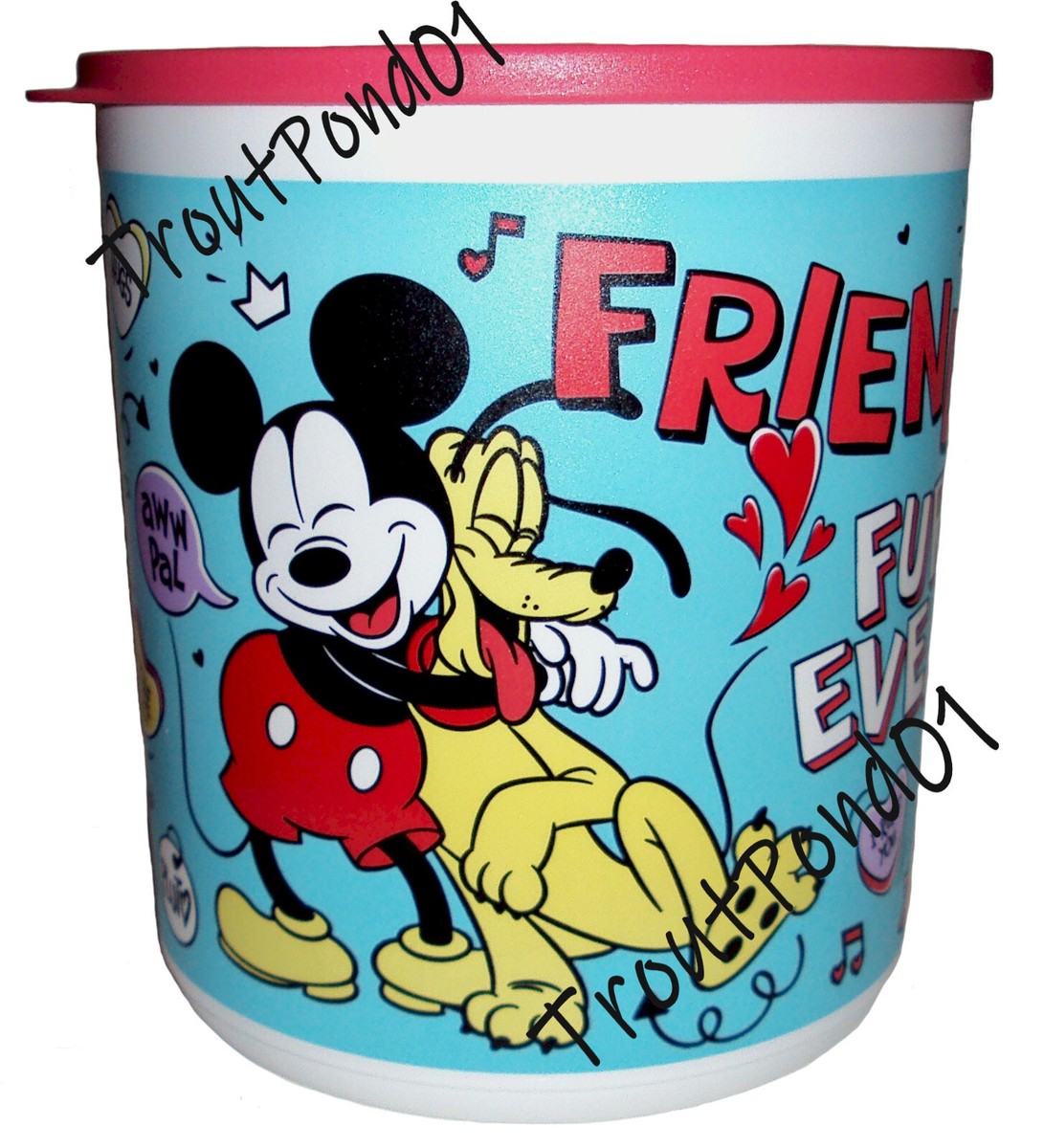 Tupperware限定ミッキーマウスシステムドロア Tupperware Mickey Mouse Pluto Dog Basic Bright Canister 14 c