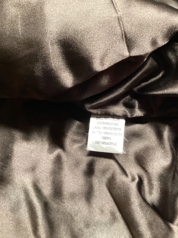 Chaqueta marrón vintage de cuero de cabra River Flight A~2 tipo M años 90 Foto 4 de 4