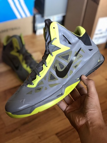 Nike Zoom-Hyperchaos 2013 Volt Air 536841-006 Hyperdunk Cool Grey VNDS |  eBay