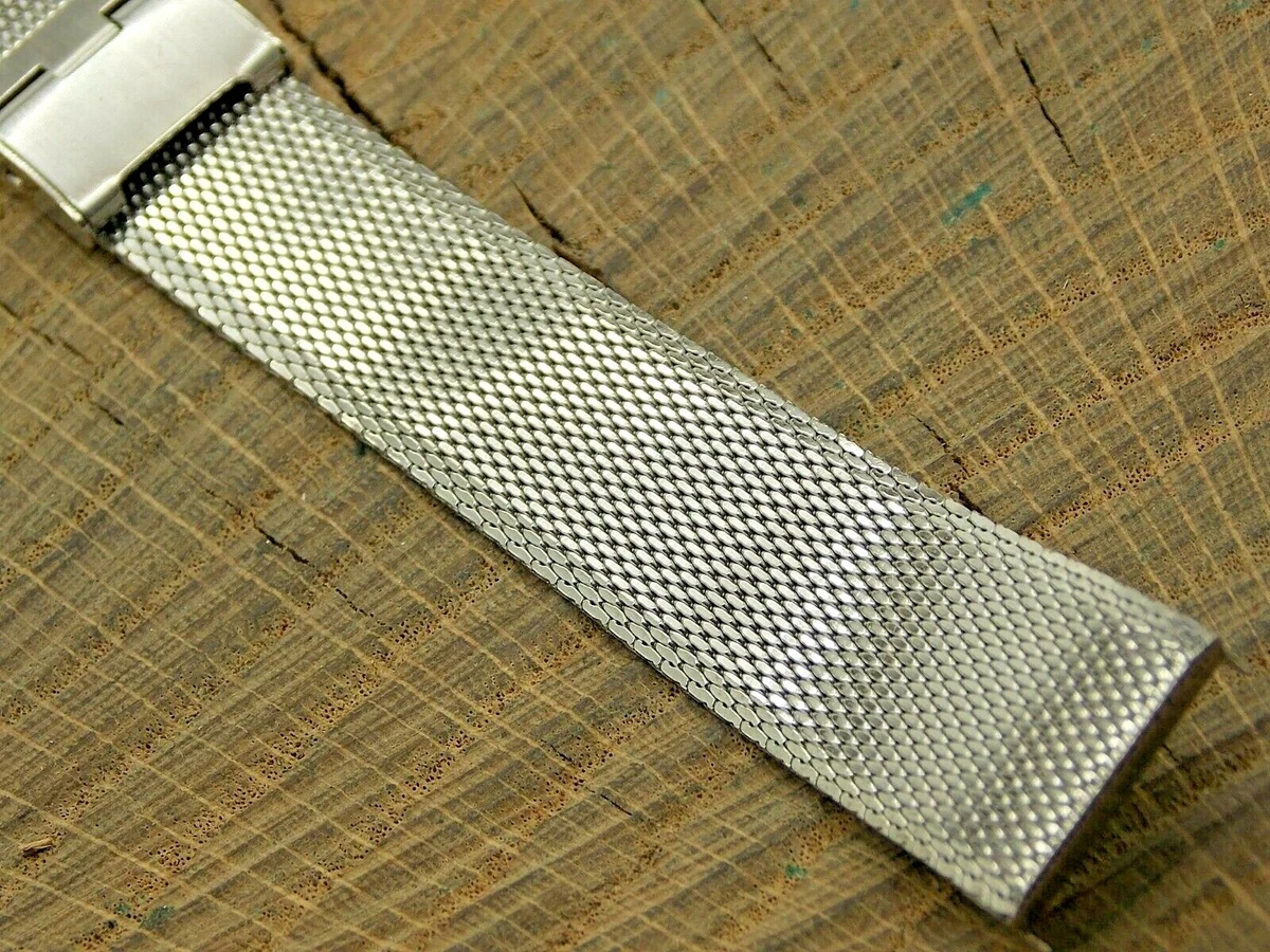 Bracelet Montre Speidel Original 22 Mm 1613/00 - Argent Mat - Fermoir Déploiement - Neuf