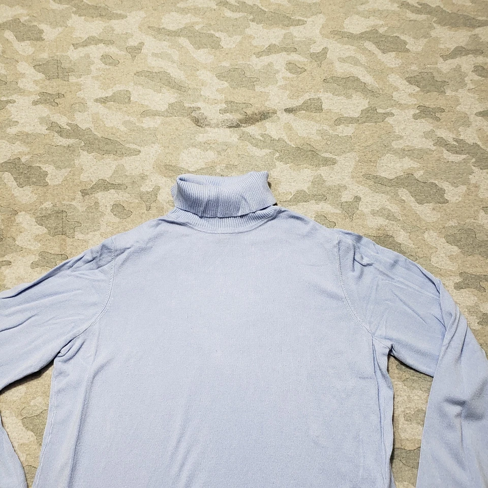 Толстовка женская Chico's 2 синий пуловер вискоза смесь длинным рукавом черепаха шеи - Изображение 3 из 4