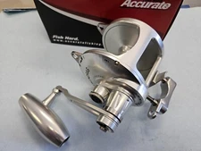 Accurate Valiant Reel BV2-1000 Silver with 3.8" Handle and SPJ Knob