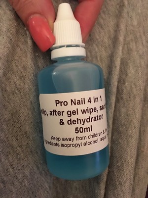 4 in 1 Poly/Gel Nail Liquid Slip Solution 50ml Sterilisator Reinigung Trockner UV