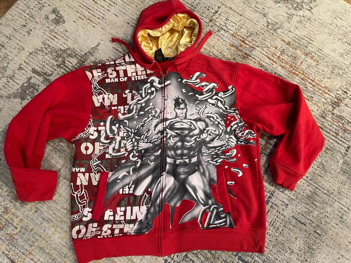 Man of steel hoodie sales