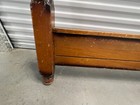 Antique Hardwood Mahogany 4-Poster w/Headboard Queen Bed (Made in Puerto Rico) — photo 4