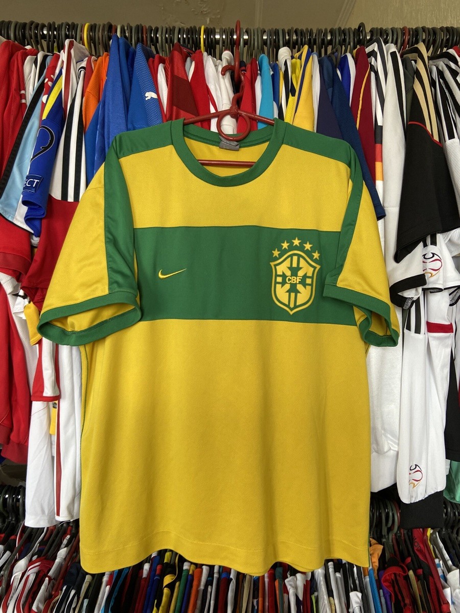 BRAZIL 2006 FAN TRAINING FOOTBAL SHIRT SOCCER JERSEY NIKE 119599