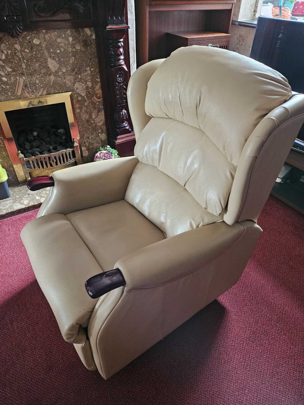 HSL Linton Dual Rise And Recline Leather Chair eBay
