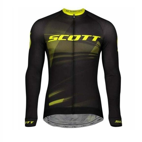 New Team Cycling Jersey Mens Long Sleeve Bike Shirt Bicycle Tops Sports Uniform - Picture 50 of 57