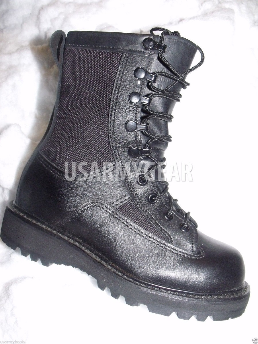 US Army Military Black Leather Waterproof ICB GORETEX GI Boots