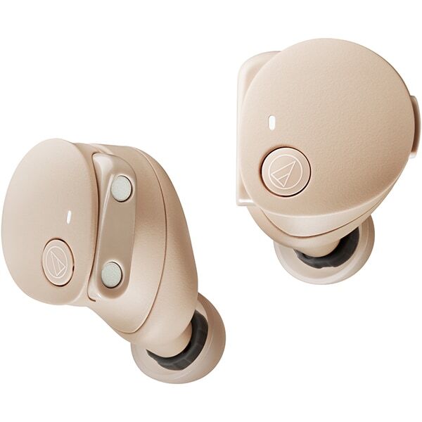 audio-technica wireless earphones SOLID BASS Beige ATH