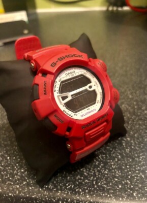 Seltener Casio G-Shock Mudman G-9000mx ROT makelloser Zustand 