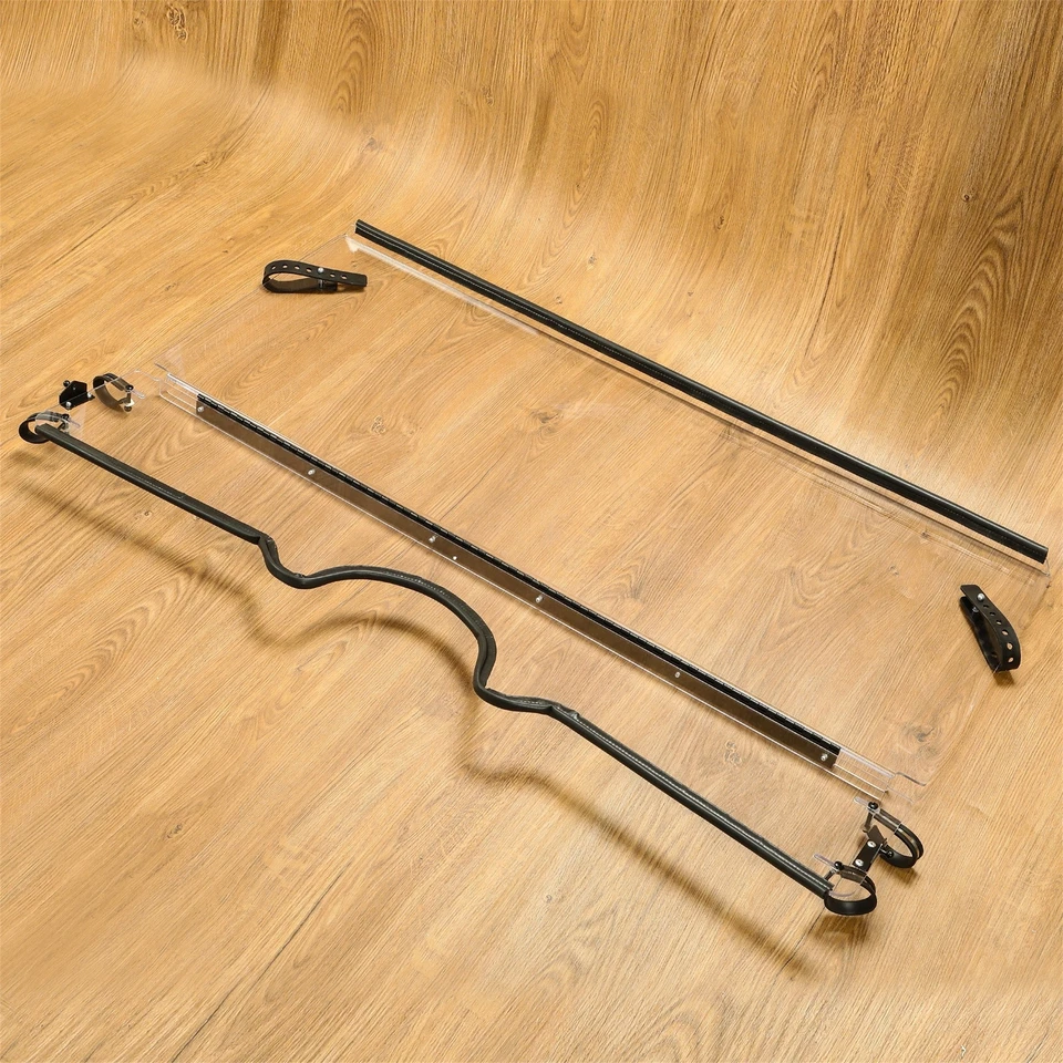 Parabrisas completos plegables delanteros transparentes de 1/4" para 04-13 Yamaha Rhino 450 660 700 UTV Foto 4 de 4