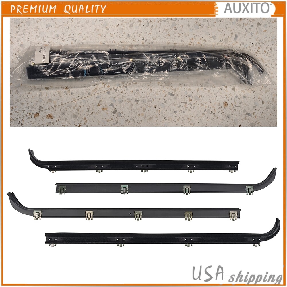 4PCS Weatherstrip Kit for 1987-1997 Ford F150 F250 F350 Trucks