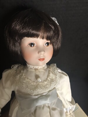 Kezi Vintage Musical Collectible 16” Porcelain Doll, 1984 Gorham