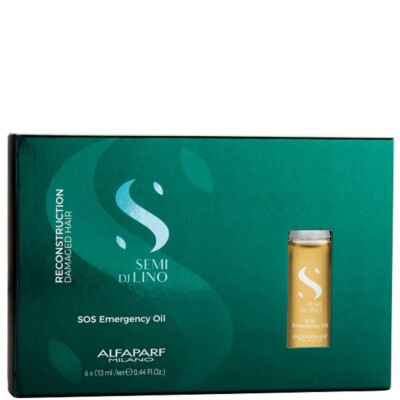 Alfaparf Milano Semi Di Lino Reconstruction SOS Emergency Oil 6x13 ml (37,05 /10