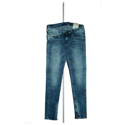Pepe Jeans Cher Wmn 7/8 Hose Skinny Fit Low Waist stretch W30 L28 acid Blau NEU.