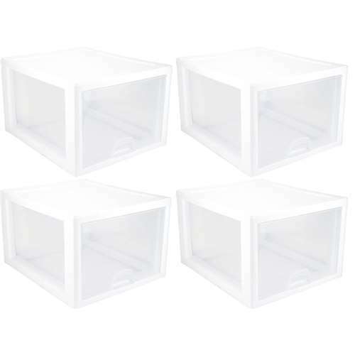 Rubbermaid Drawer Organizer Containers, Modular and Customizable, 8-Piece  Kitchen Organizer Set, White