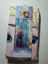 New Disney Frozen Sisters Forever Elsa & Anna 72" X 72" Fabric Shower Curtain