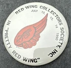Vtg Red Wing Collectors Society Convention Pin Button MN Pottery 1990