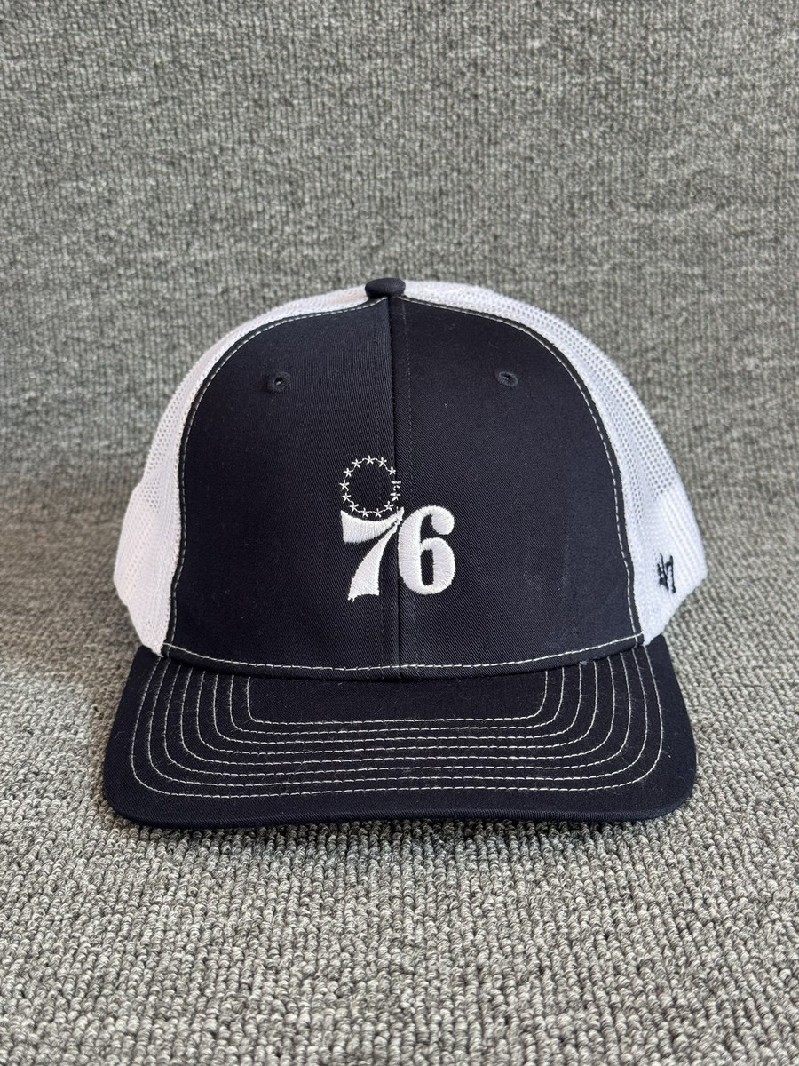 '47 Brand Philadelphia 76ers Trucker Snapback Navy White Mesh Back Hat