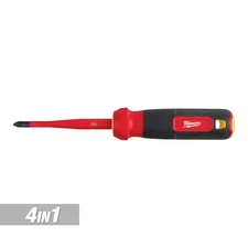 4-In-1 1000V Insulated Slim-Tip Multi-Bit Screwdriver