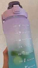 2 litre water bottle with straw