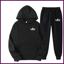 2025 New Men’s Fashion Casual Tracksuit Outdoor Jogging Hooded Set Sports Suit