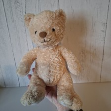 Vintage Mothercare Teddy Bear Soft Toy Waffle Plush Comforter Approx 8" Sitting