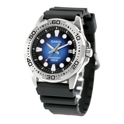 Casio Men s MTD-140-2AVDF Quartz Watch Blue Dial Black Band From Japan