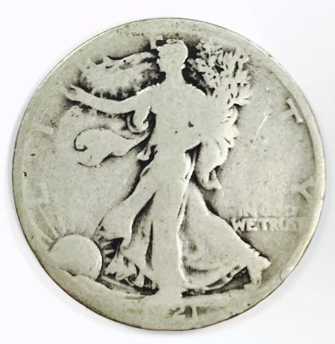 1921 D WALKING LIBERTY HALF DOLLAR! PHENOMENALLY RARE DATE! LOOK NOW! NR #G3587