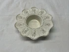 Vintage Yankee Candle Porcelain Votive or Tealight Holder-White Flower Pattern