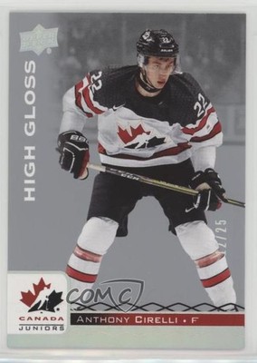 2017 Upper Deck Team Canada Juniors High Gloss 12/25 Anthony Cirelli #14 3vx