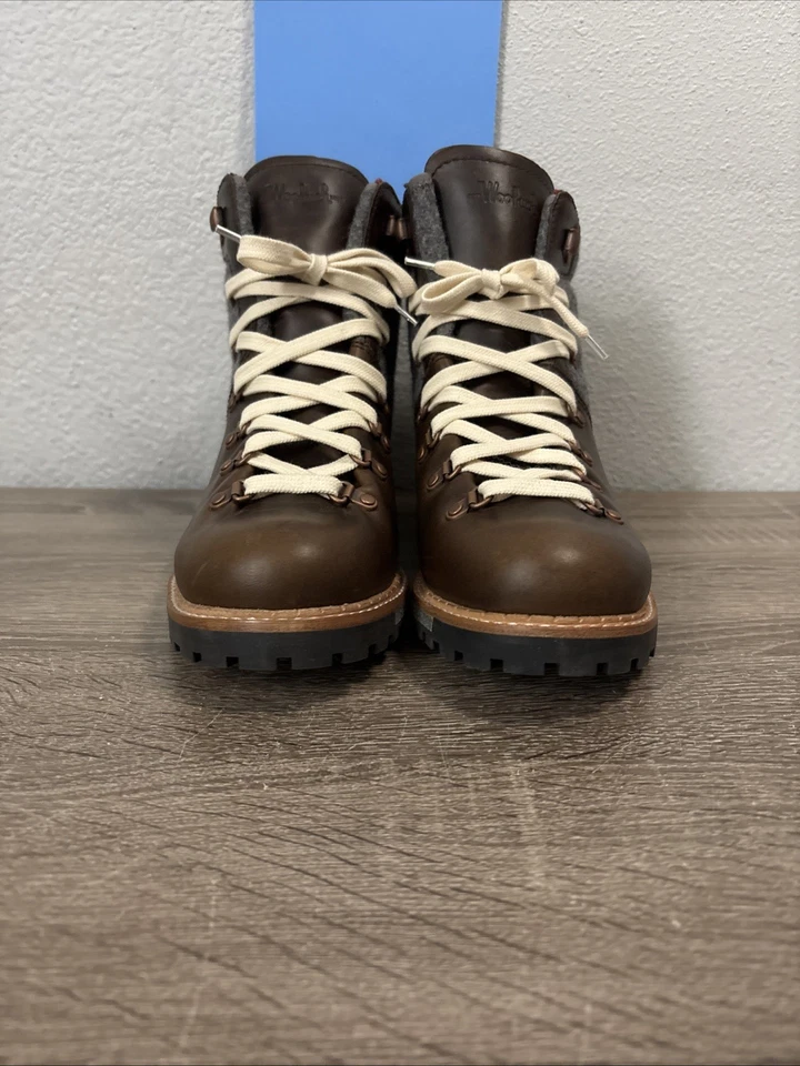 Woolrich Rockies Lana Cuero Invierno Botas de Senderista Marrón Mujer Talla 10 Foto 3 de 4