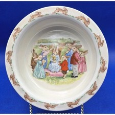 Royal Doulton Vintage 1988 BUNNYKINS Childs Bowl English Fine Bone China