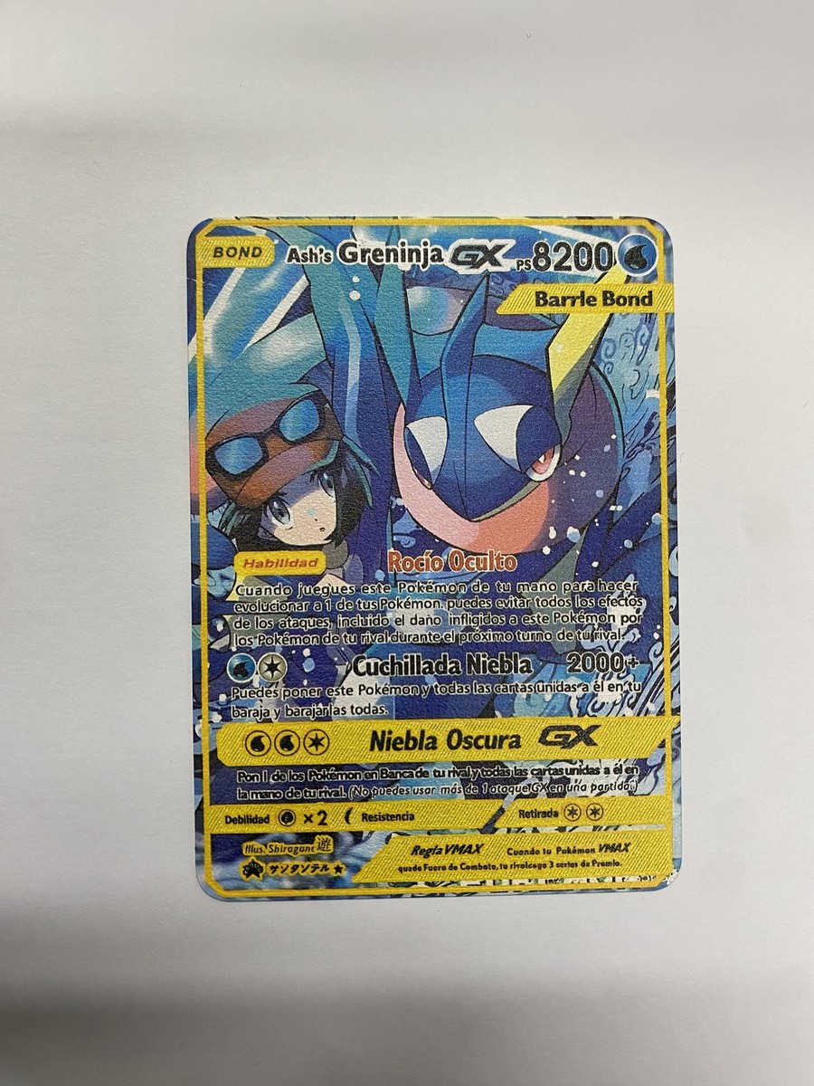 Ash's Greninja GX Gold Metal Pokmon Card-Collectible Gift DisplayGOOD! |  eBay