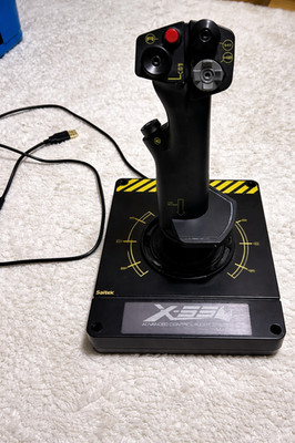 Saitek X-55 Pro Flight Rhino Joystick   PC Flight Simulation System   USB   TOP