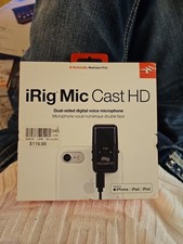 iRig Mic Cast HD Compact Dual-Capsule Vocal Condenser Microphone with Front, ...