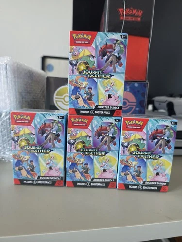 Pokémon TCG Journey Together Booster Bundle Box Lot 4 Boxes English 2025